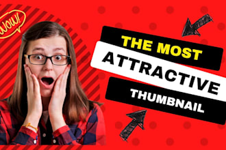 design a professional unique classy youtube video thumbnail