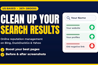 do online reputation management to suppress negative links on bing