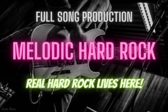 create an original 80s 90s melodic hard rock song