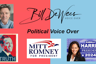record a political voice over commercial for your campaign