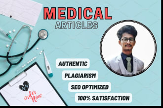 write unique medical health articles for you