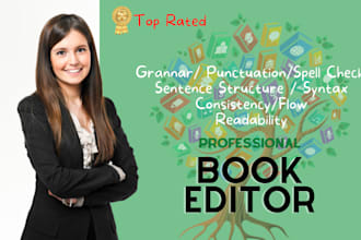 write line edit or proofread e books and children books