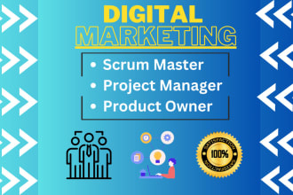 be your remote product owner, scrum master, project manager