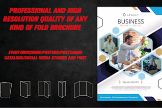 do the professional business flyer, tri fold, brochure design