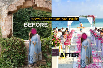 do photoshop editing, retouching, and removing any object