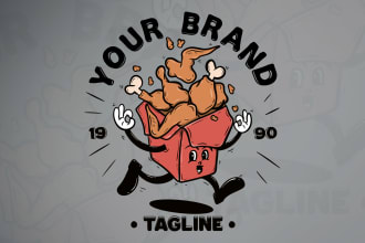 hand drawn full colour rubber hose vintage characters design