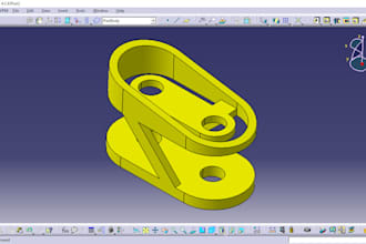 design mechanical 3d model catia