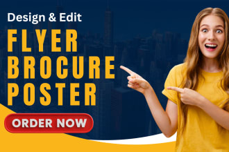 do flyer editing brochure and poster edit fast