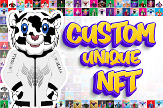 create a nft character, 50 traits and 10,000 variants