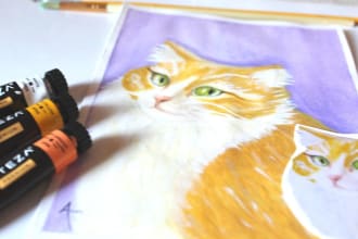 paint your pet and create stickers cards