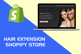 design hair extension shopify store