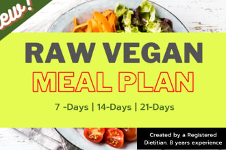 give you a raw vegan meal plan