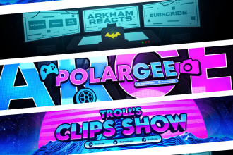make a gaming youtube banner and pfp for you