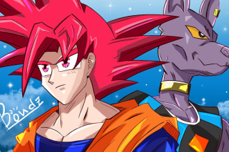 draw all anime characters, original characters, fan art, furry ,fursona and more