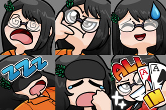 make emotes and stickers in my style for discord or twitch