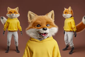 create 3d model character