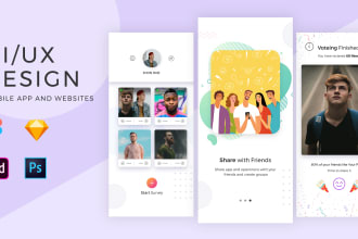 design mobile app website, dashboard, UI UX