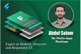 create a custom single, double screen UI design with flutter