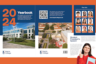 create amazing yearbook booklet and handbook design