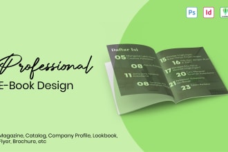 design professional catalog, lookbook, brochure and any indesign