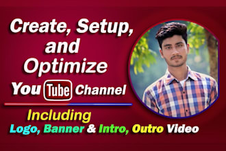 do best youtube channel create with logo, art, intro video