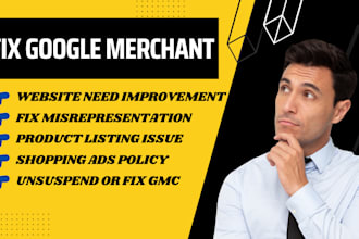 fix google merchant center suspension issue misrepresentation, approve item