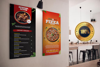 do creative awesome restaurant menu
