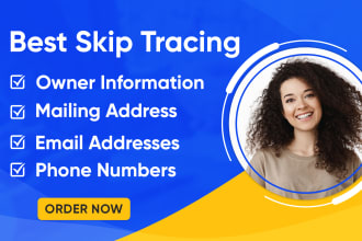 do bulk skip tracing for real estate business within 24 hours