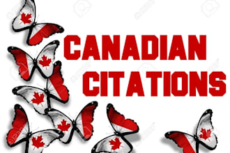 create 10 high PR local canada citations , approved , canadian directory