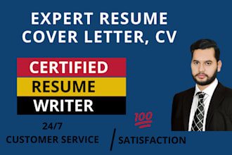 professionally write your dream through an expert resume, cover letter, cv