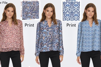 design seamless patterns for textiles, fabric prints