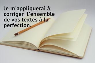 proofread and edit your french documents
