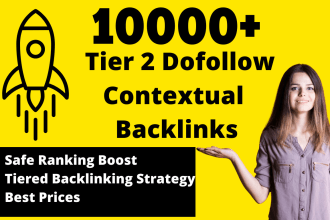 build 10k tier 2 contextual seo dofollow backlinks