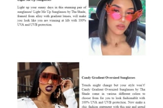 write SEO friendly glasses and fashion product descriptions