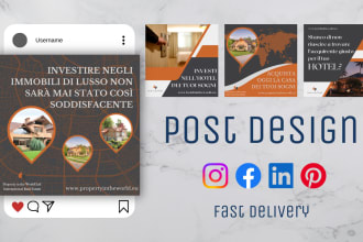 create a professional social media post design, carousels and stories