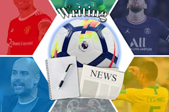 write about football, news, players, top leagues and cups