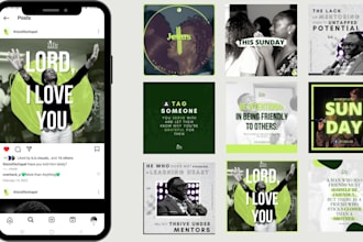 create church social media content