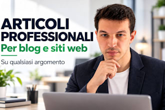write SEO articles and blog posts in italian
