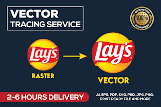 vector tracing logo, vectorize, redraw the image to vector
