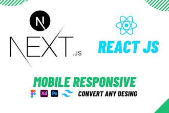 build next js react js website with tailwind and shadcn UI