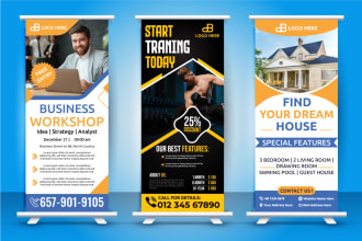 design signage, billboards, signboards, roll up banner