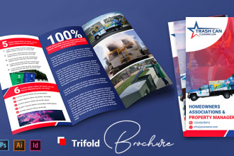 build a trifold bifold brochure, leaflet, postcard design for you