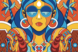 Top 10!  make pop art illustration with unique style