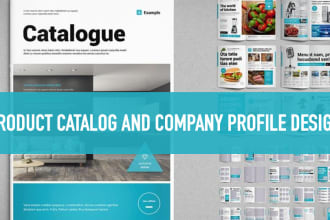 do product catalog design, catalogue, company profile, stationery design