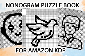 make nonogram puzzle book with solutions