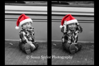 apply spot color to 5 of your photos