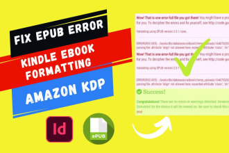 fix edit errors in epub mobi formatting ebook for lulu ingramspark smashwords