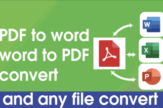 do PDF to word or word to PDF convert
