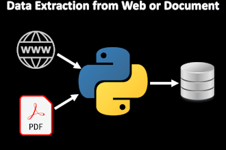 do data extraction or scraping with python