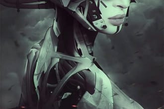draw custom science fiction art, cyberpunk